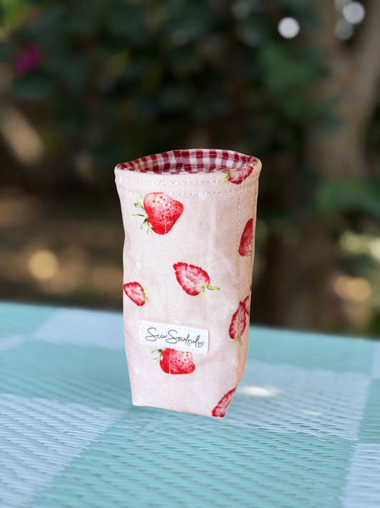 The Strawberry Slim Can Cozy