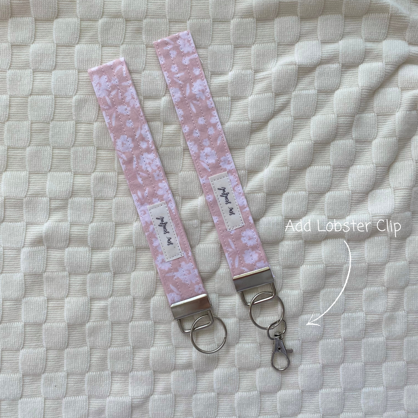 The Coral Blossom Wristlet Keychain