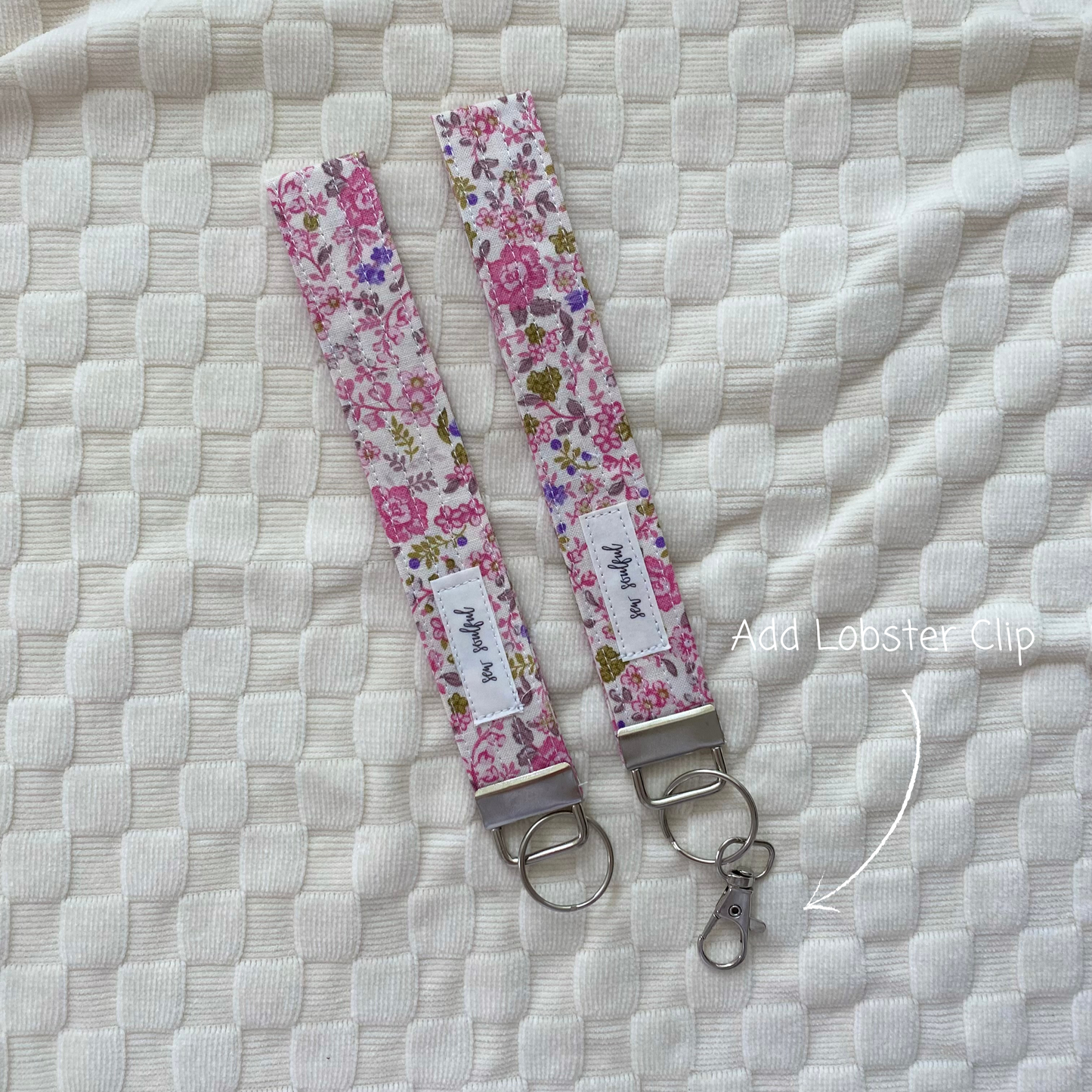 The Secret Garden Pink Wristlet Keychain