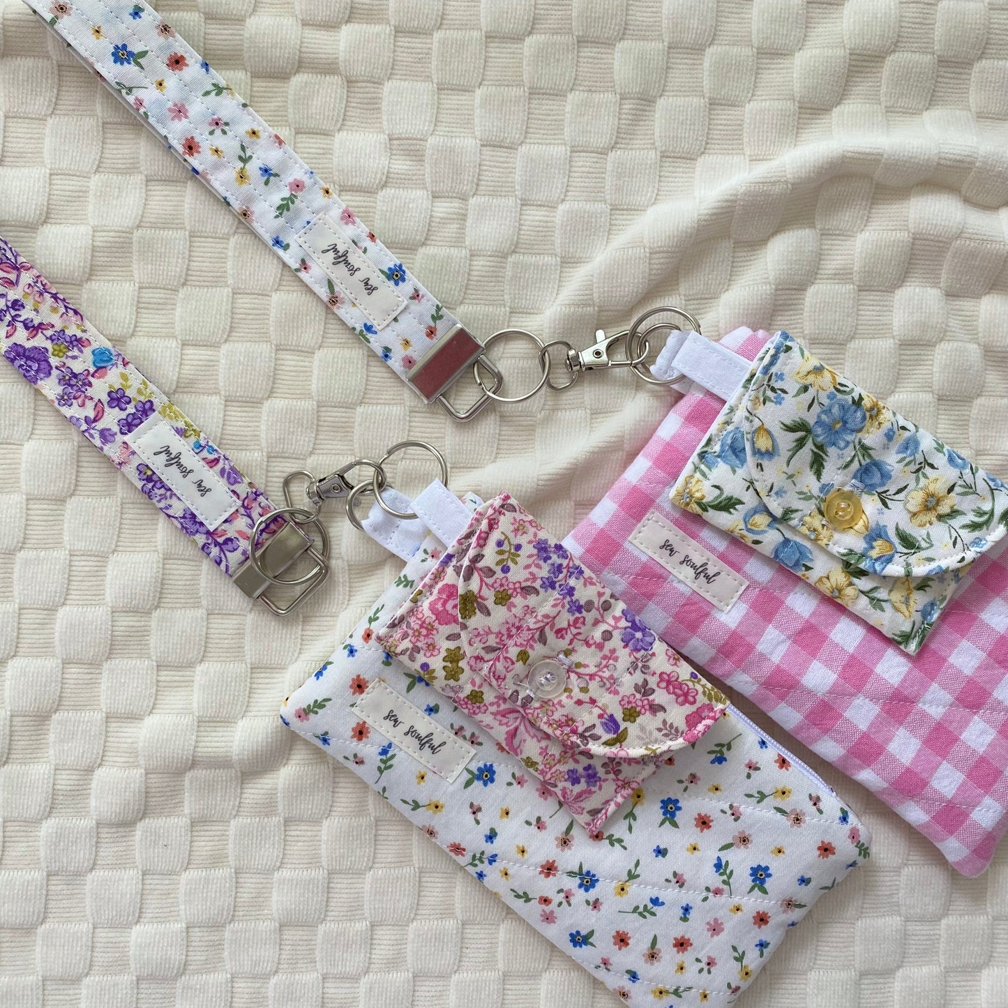 The Secret Garden Pink Wristlet Keychain
