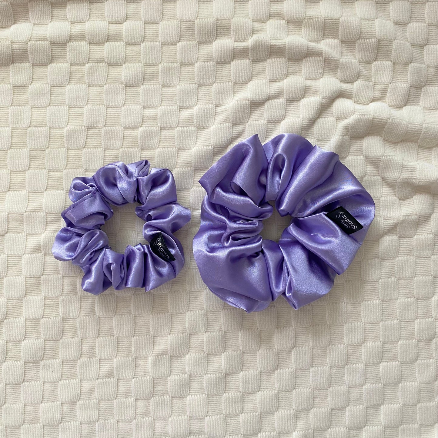 The Periwinkle Satin Scrunchie