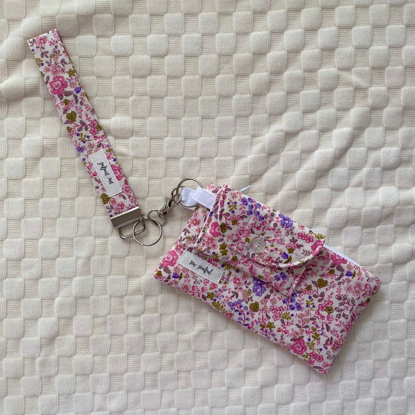 The Secret Garden Pink Wristlet Keychain