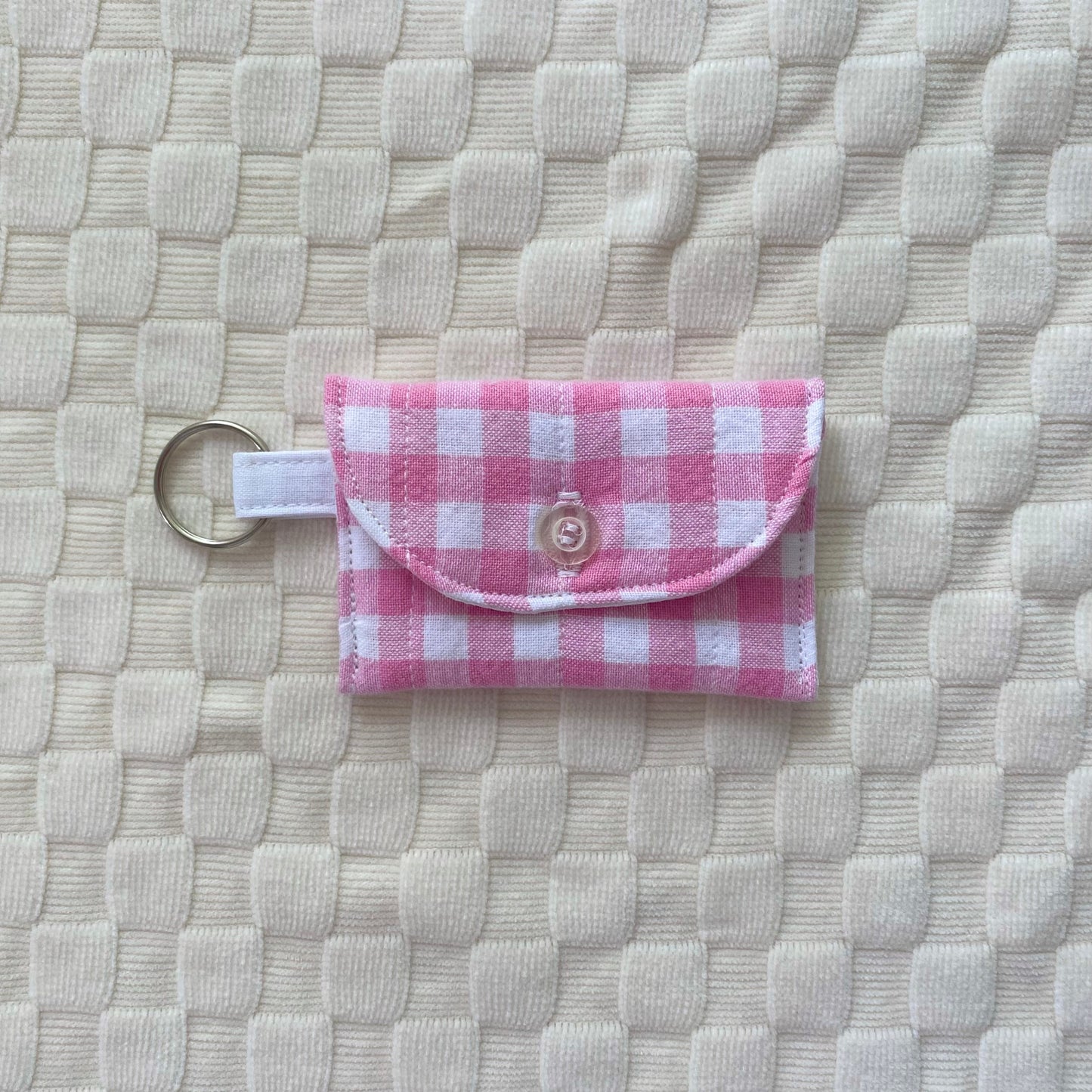 The Pink Gingham AirPods Case