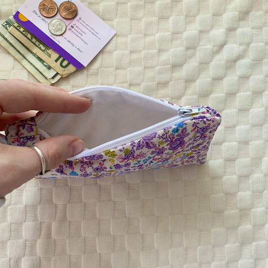 The Secret Garden Purple Small Wallet Keychain