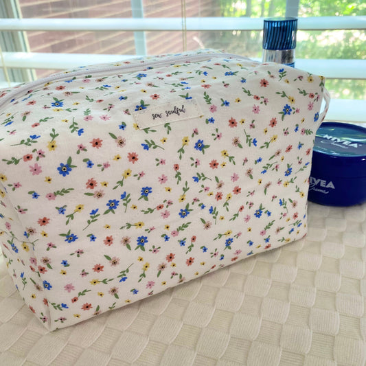 The Floral Meadow Makeup Bag