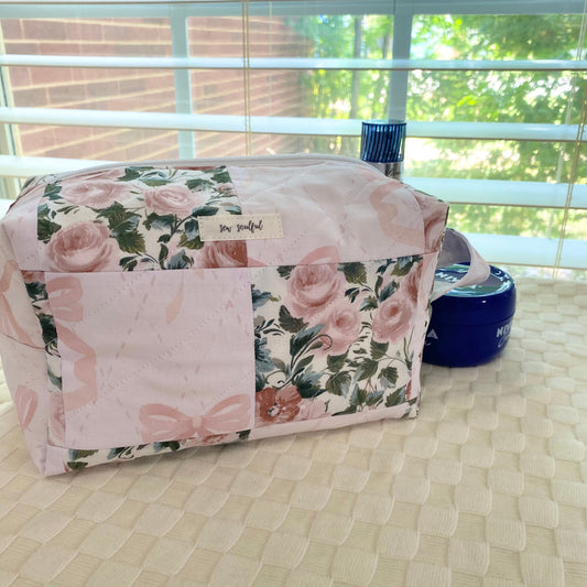 The Rosie Patchwork Makeup Bag