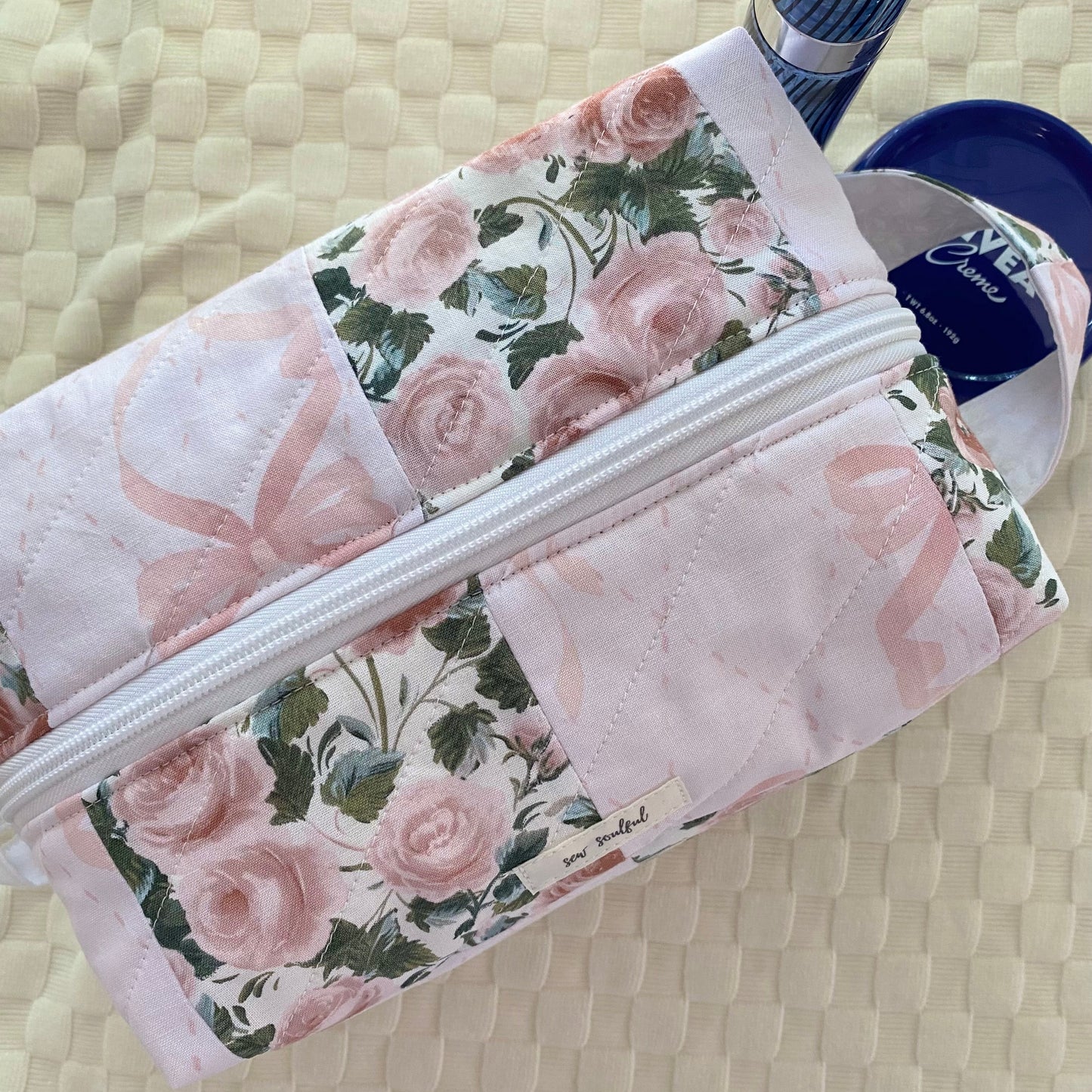 The Rosie Patchwork Makeup Bag