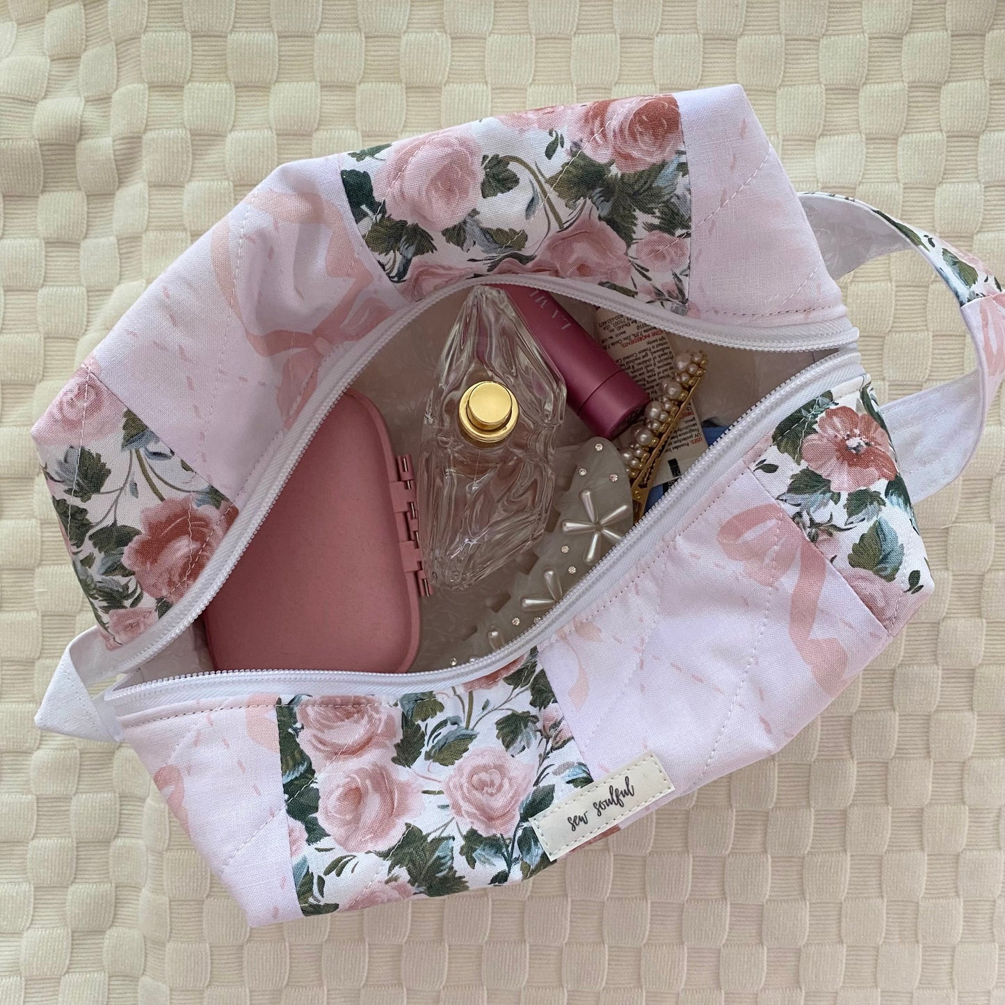 The Rosie Patchwork Makeup Bag