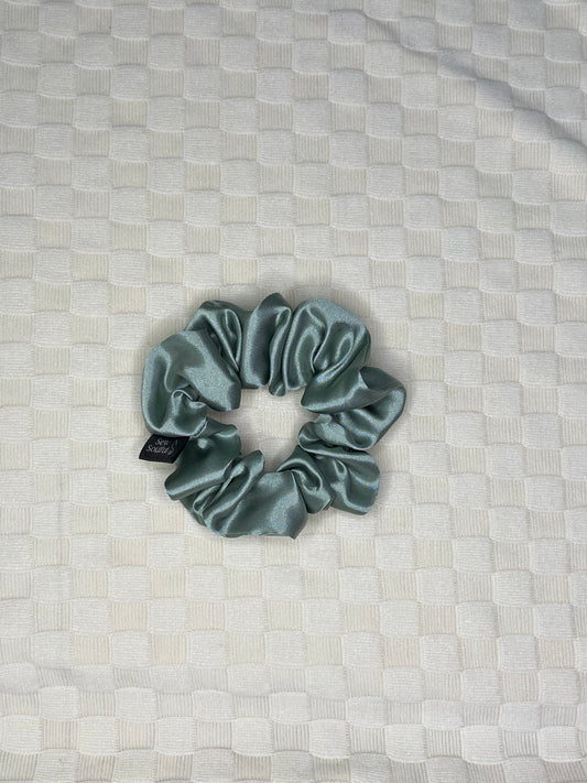 The Ocean Satin Scrunchie