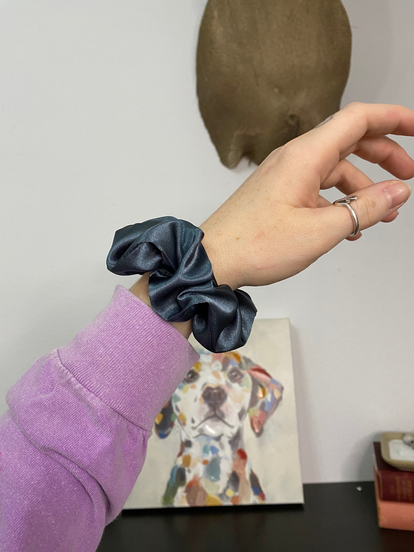 The Flagstone Satin Scrunchie