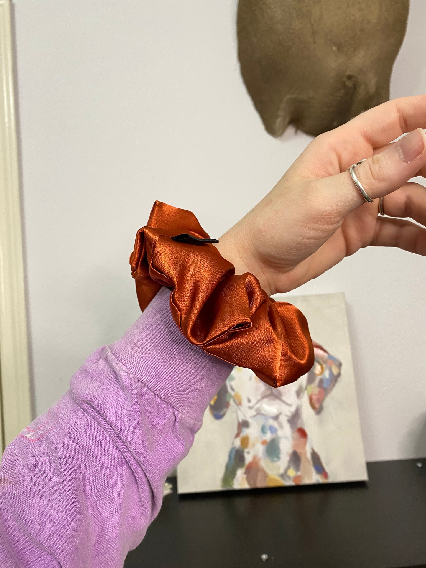 The Game Day Satin Scrunchie