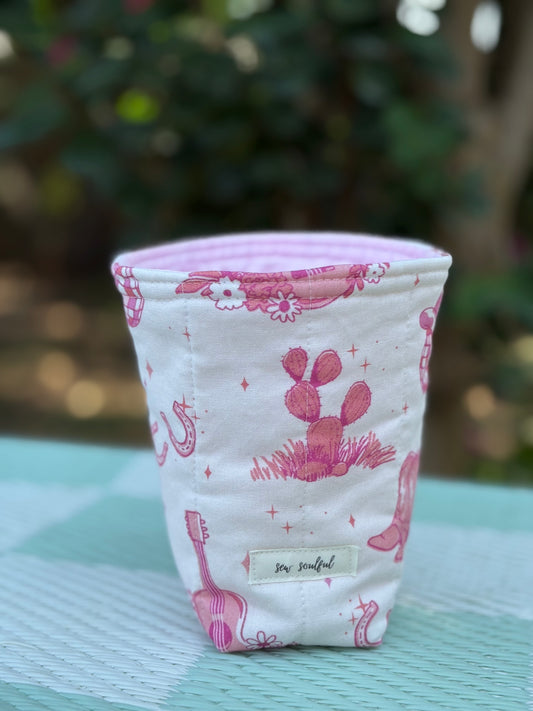 The Disco Cowgirl Iced Coffee Cozy