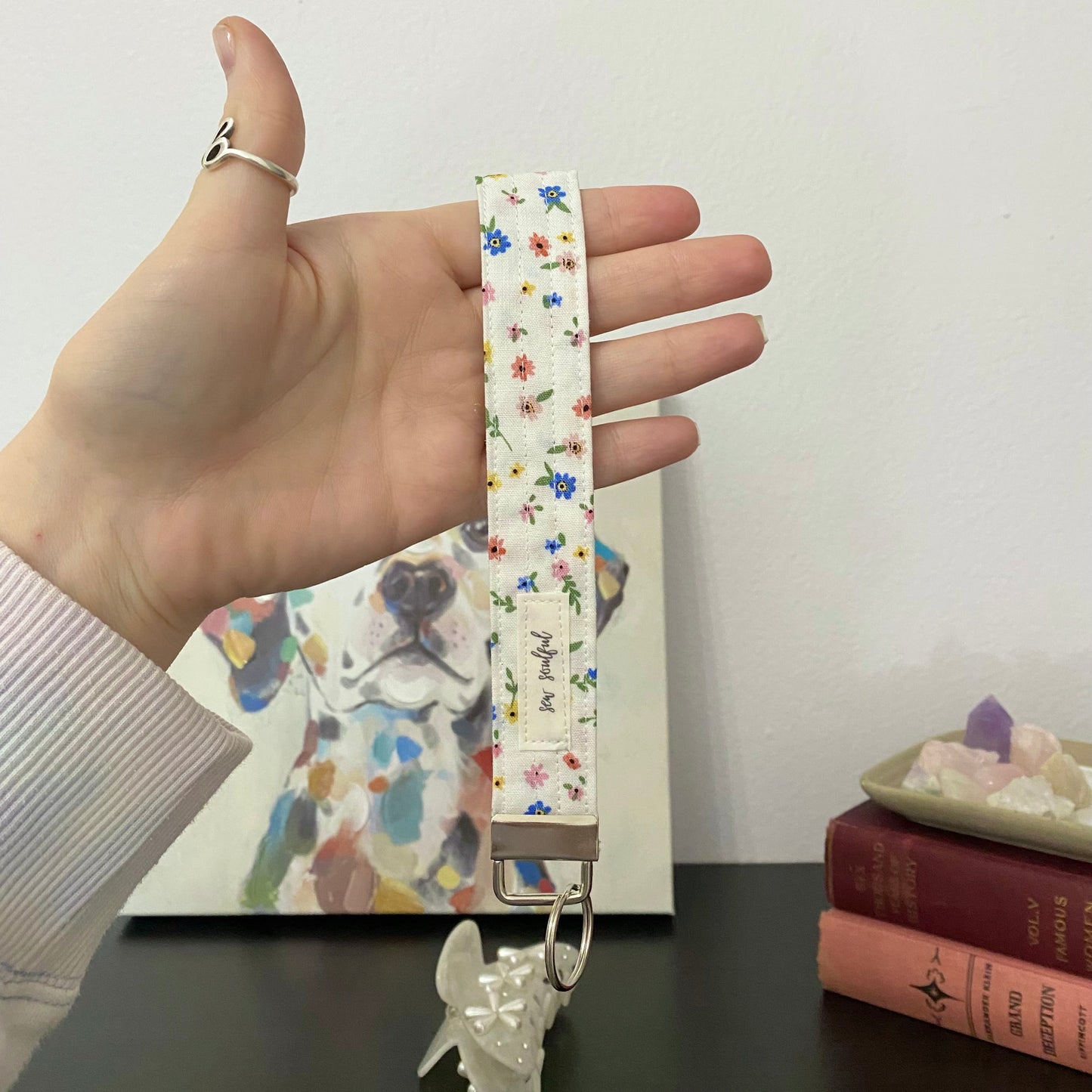 The Floral Meadow Wristlet Keychain