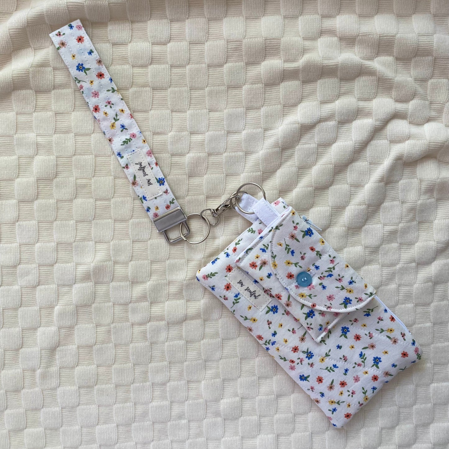 The Floral Meadow Wristlet Keychain