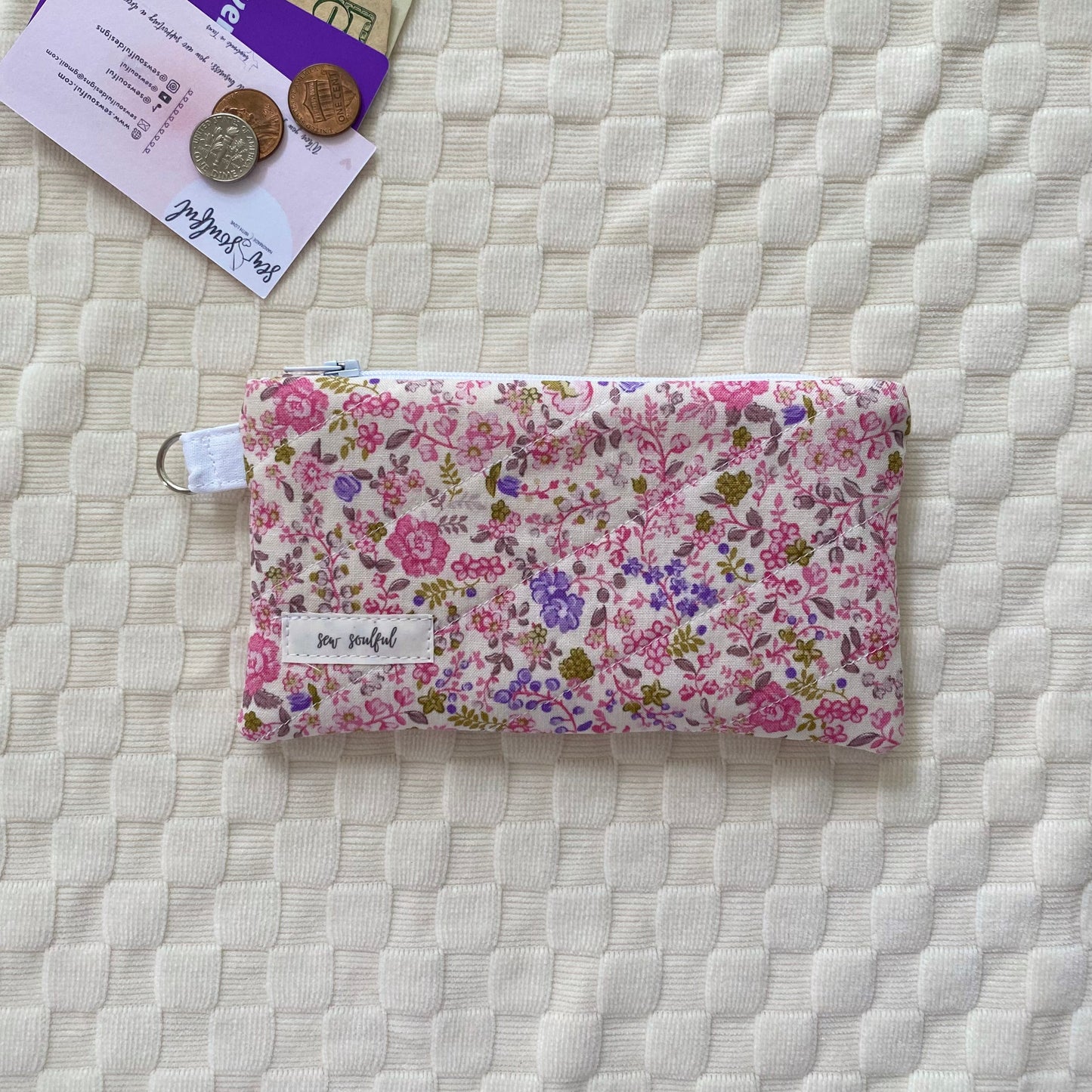 The Secret Garden Pink Small Wallet Keychain