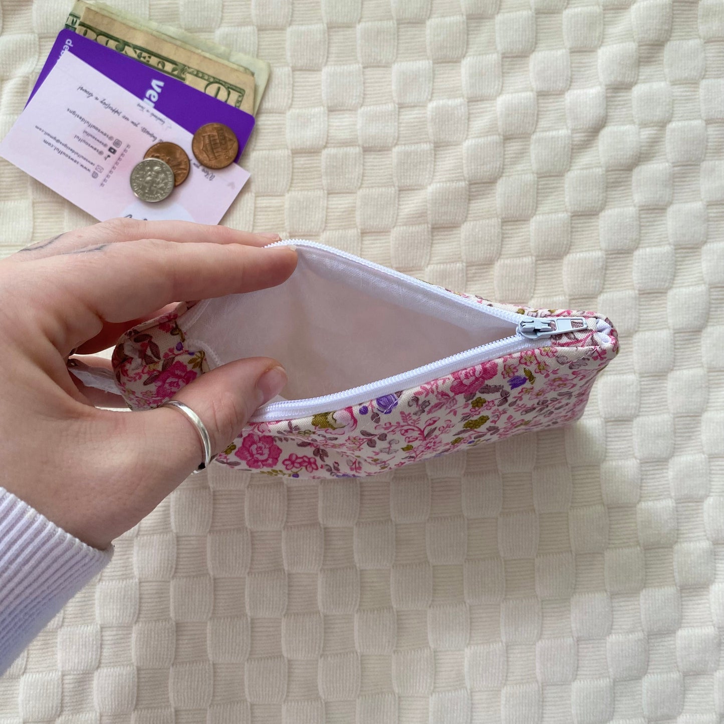 The Secret Garden Pink Small Wallet Keychain