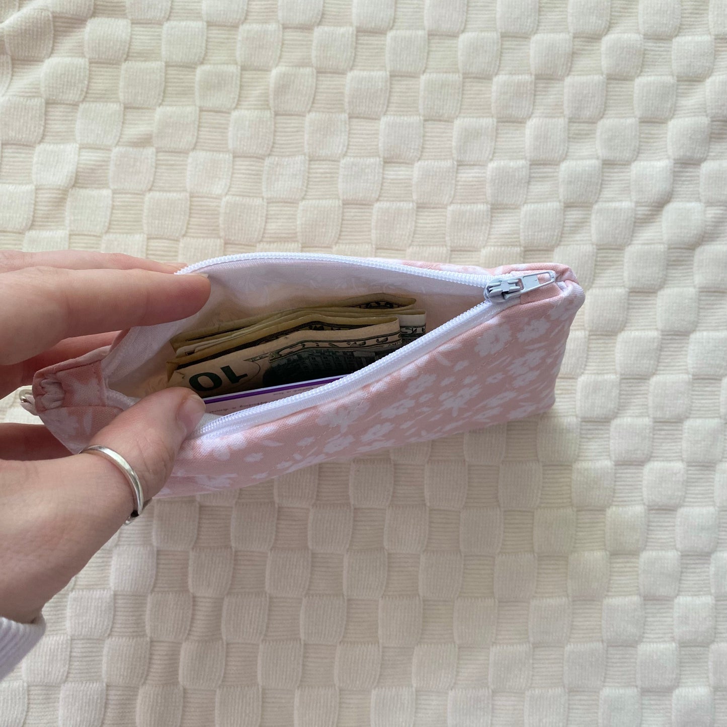 The Coral Blossom Wallet Keychain