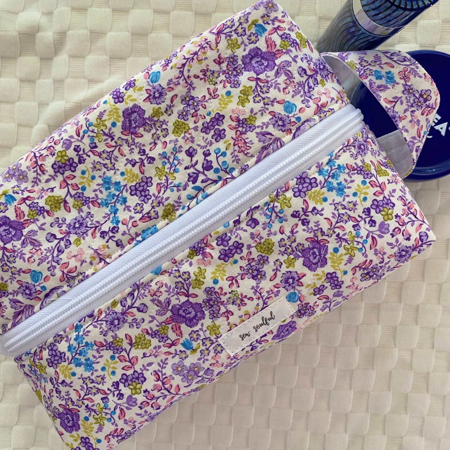 The Secret Garden Purple Makeup Bag