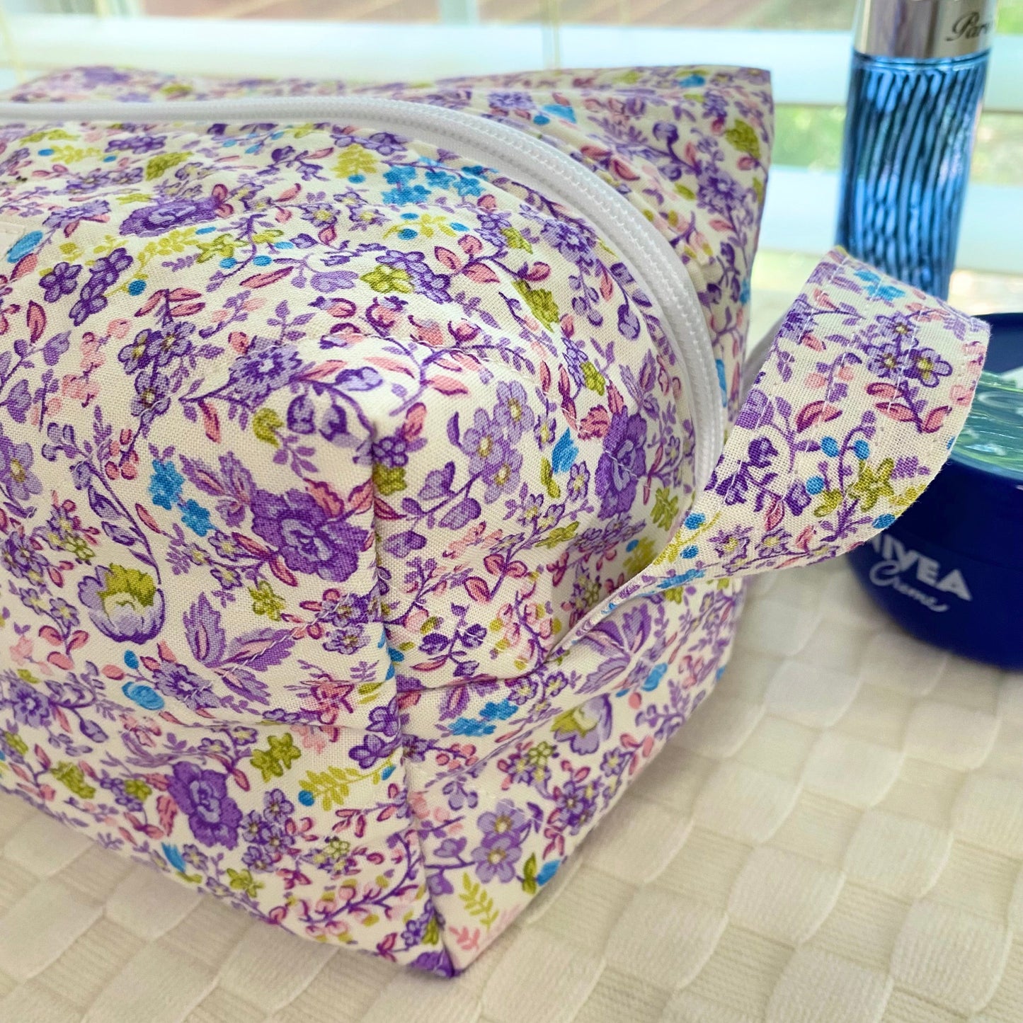 The Secret Garden Purple Makeup Bag