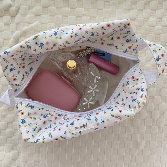 The Floral Meadow Makeup Bag