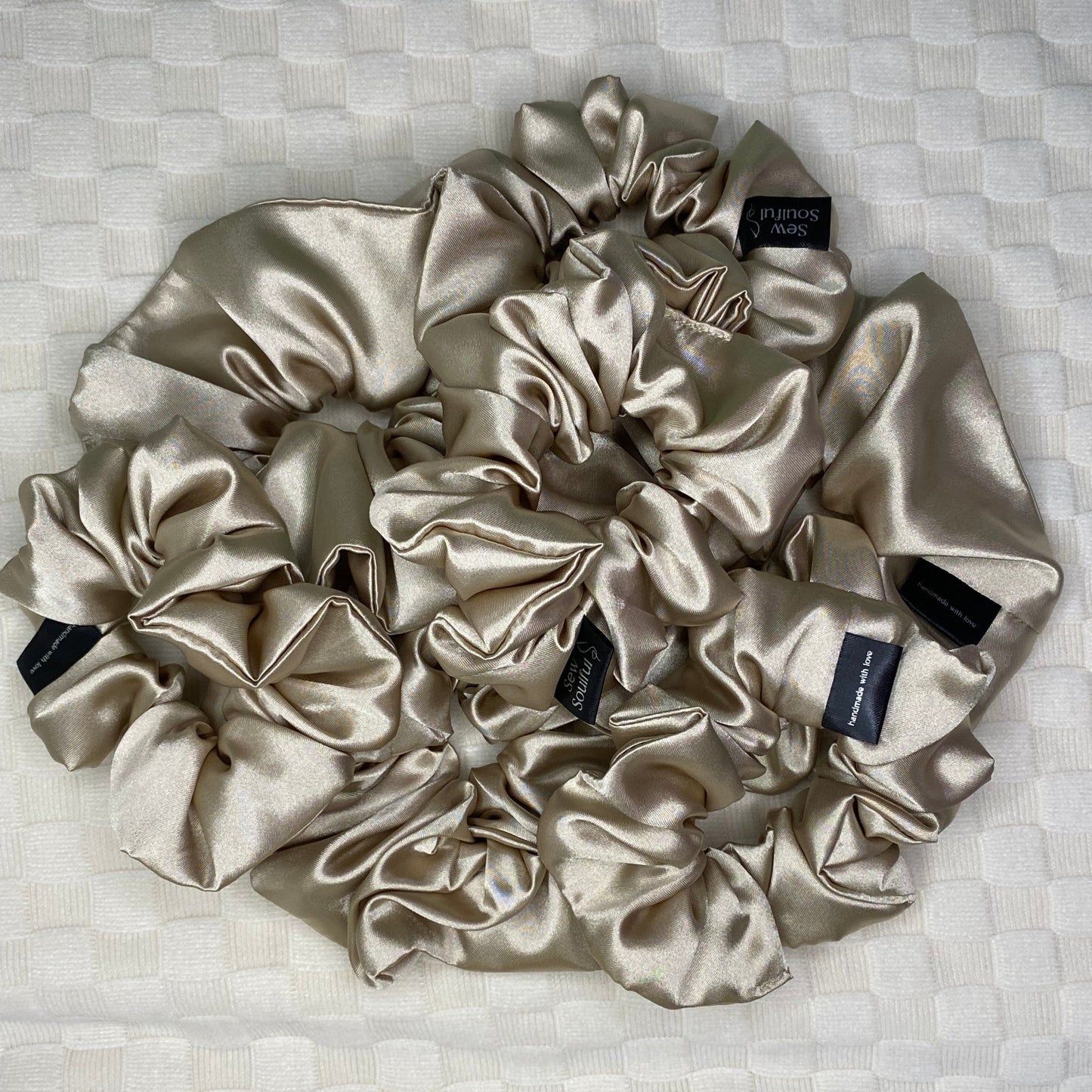 The Bubbles Satin Scrunchie