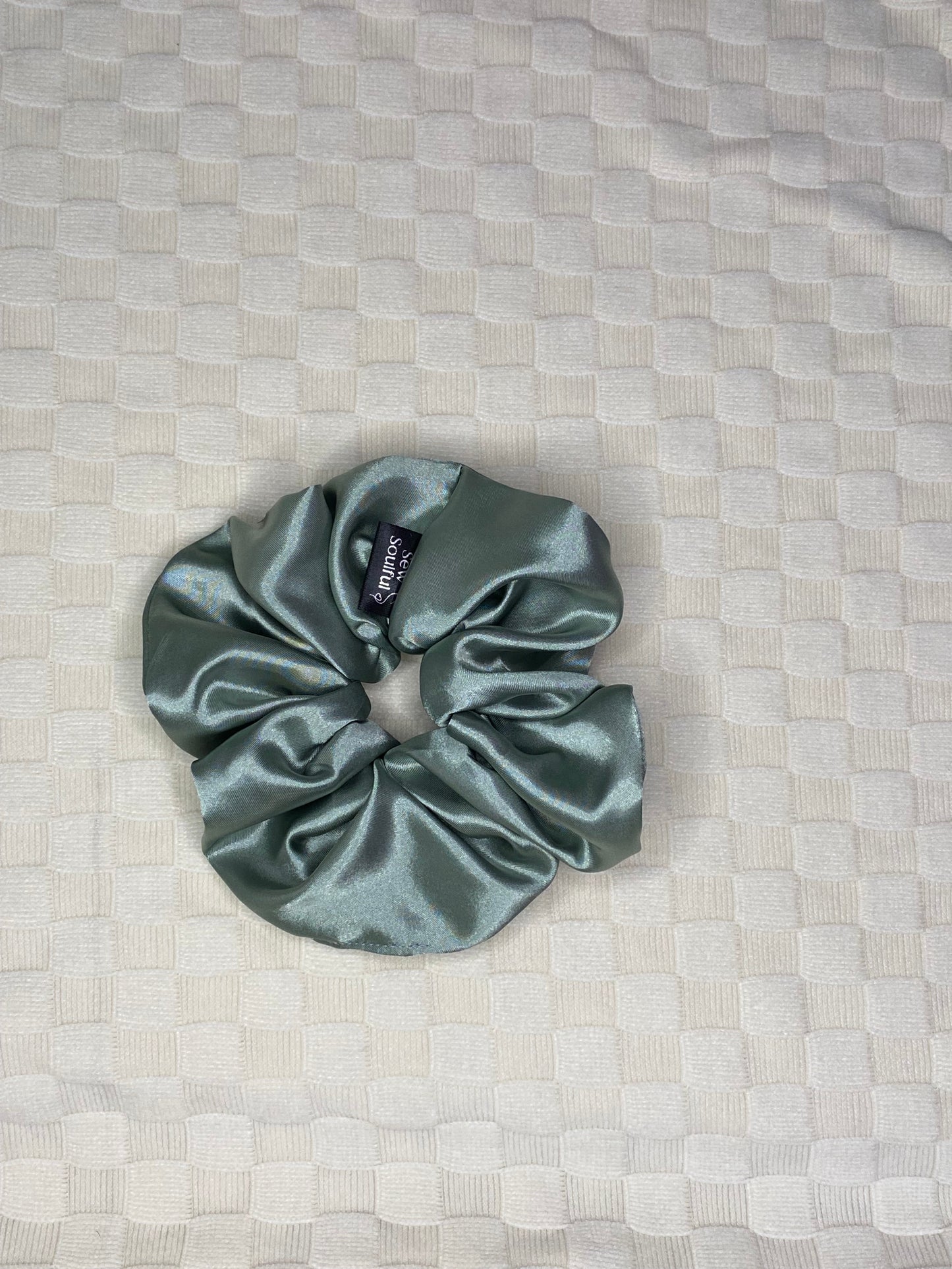 The Ocean Satin Scrunchie