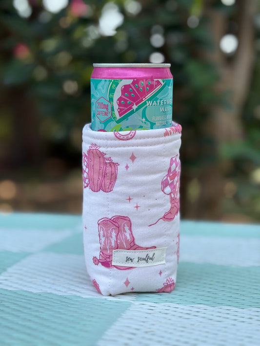 The Disco Cowgirl Slim Can Cozy