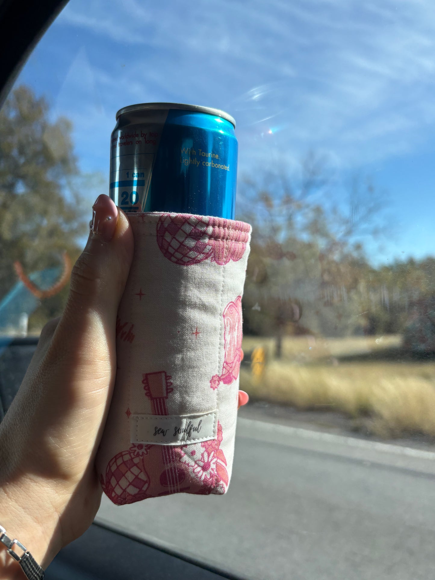 The Strawberry Slim Can Cozy