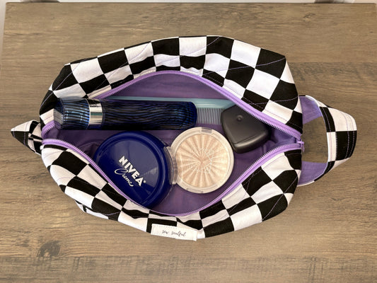 The Checkmate Makeup Bag