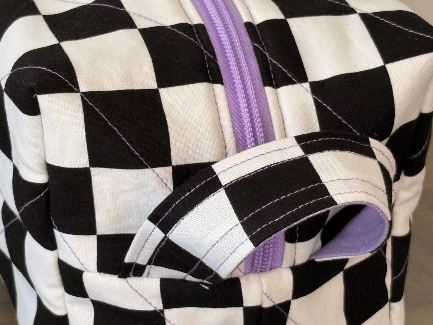 The Checkmate Makeup Bag