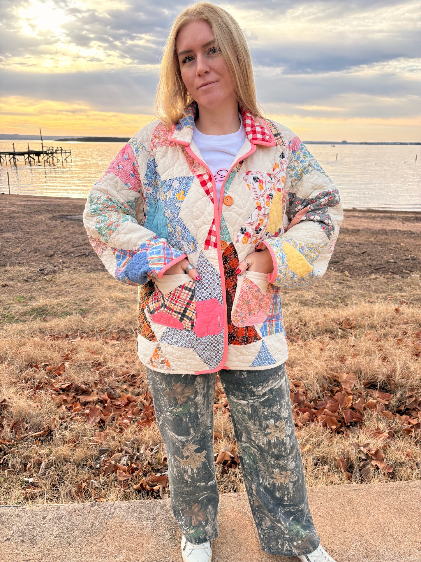 Star Patchwork Quilt Coat