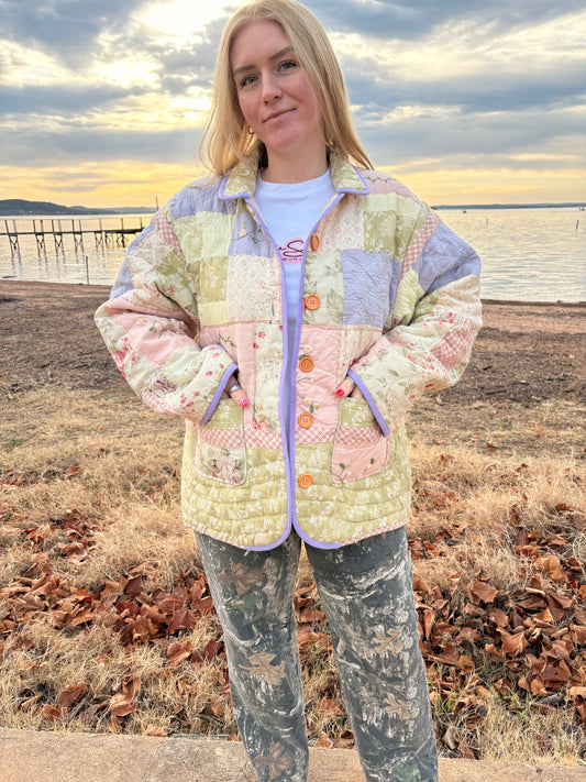 Beaded Patchwork Quilt Coat