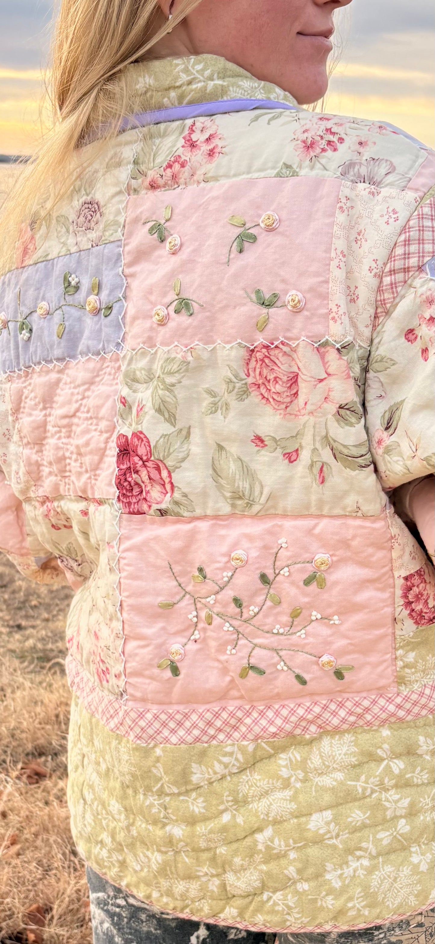 Beaded Patchwork Quilt Coat