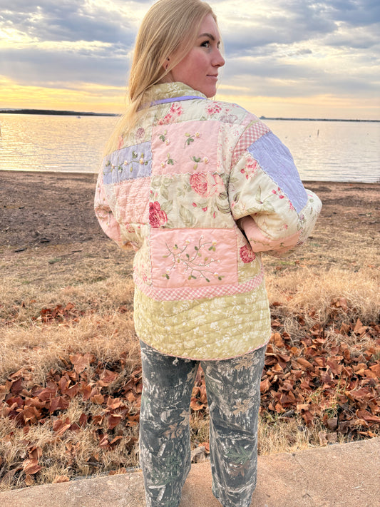 Beaded Patchwork Quilt Coat