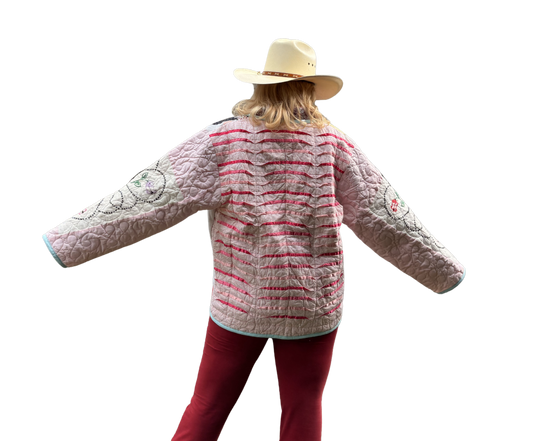 Sunbonnet Sue Vintage Quilt Coat - SM