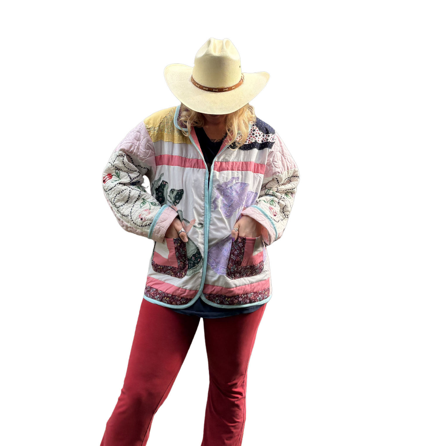 Sunbonnet Sue Vintage Quilt Coat - SM